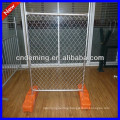 Chain link galvanized temporary fencing